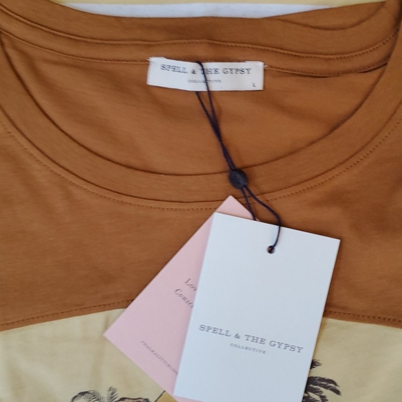 NWT Spell And The gypsy white sand tee dress - Picture 6 of 8